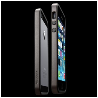 Бампер SPIGEN SGP Neo Hybrid Slim Metal Case для iPhone 5s/5 (Gunmetal)